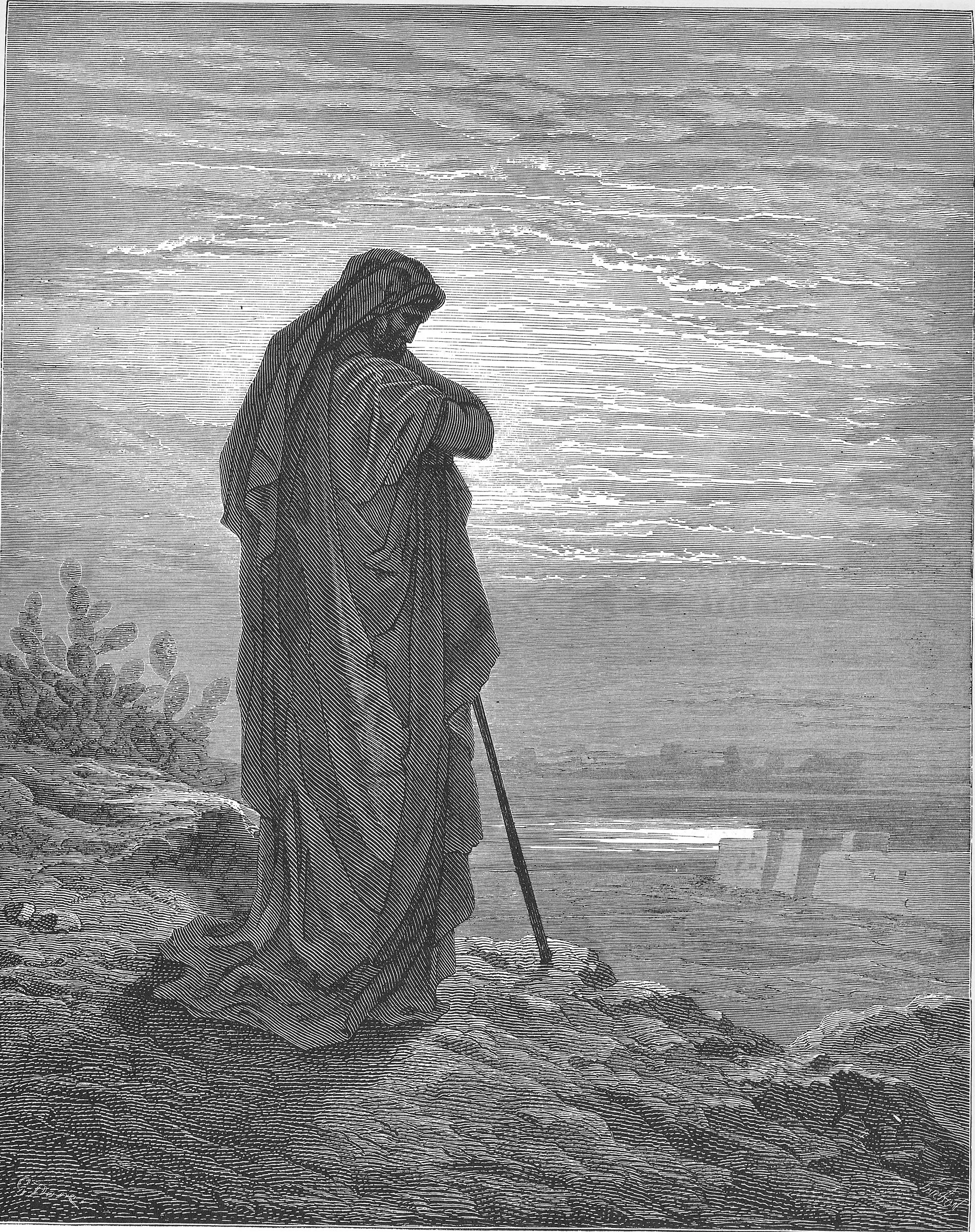 Amós — gravura de Gustave Doré