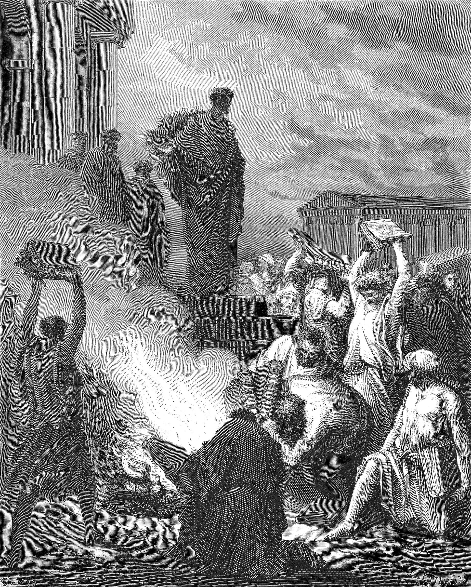 Efésios — gravura de Gustave Doré