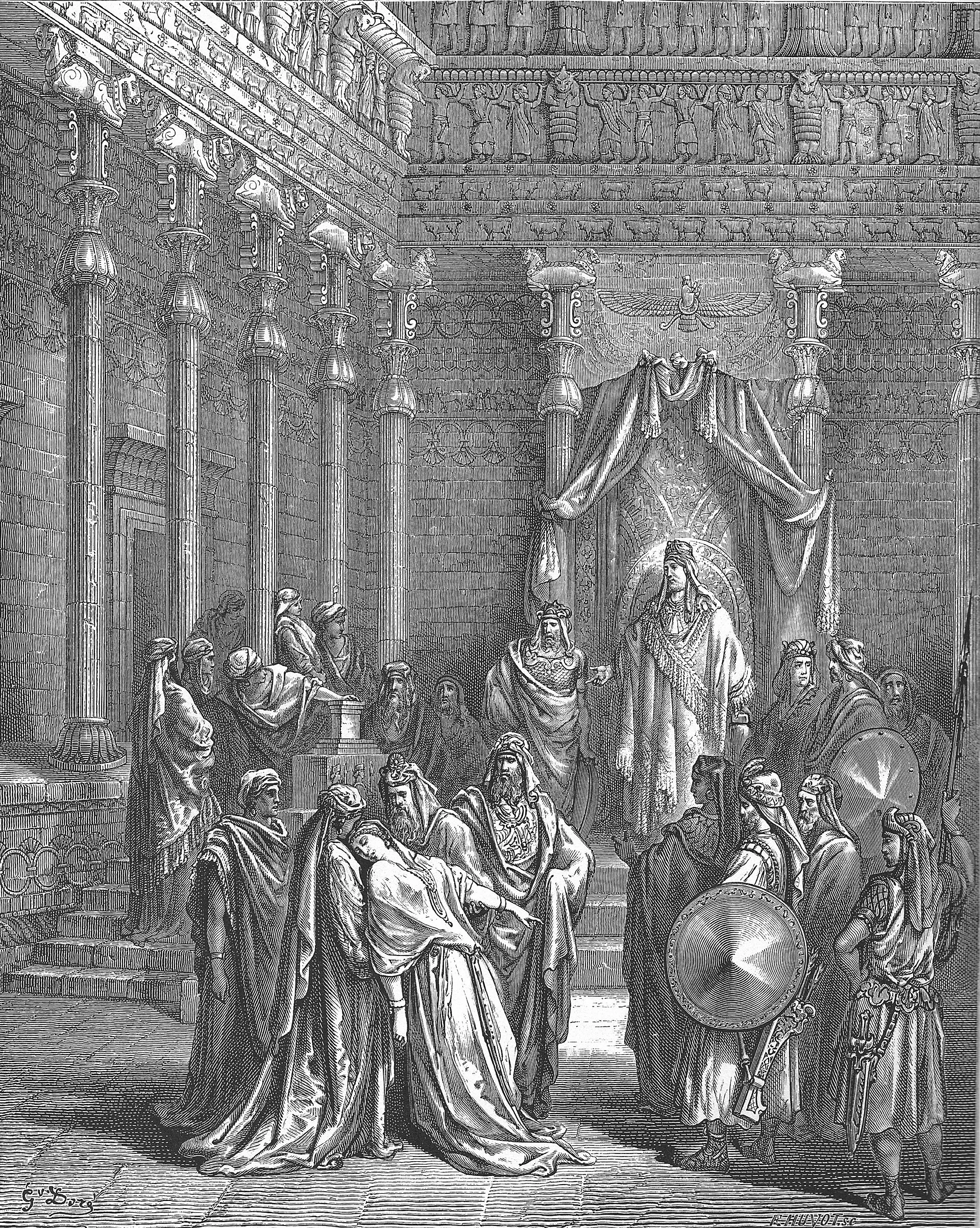 Ester — gravura de Gustave Doré