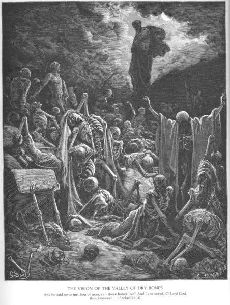 Ezequiel — gravura de Gustave Doré