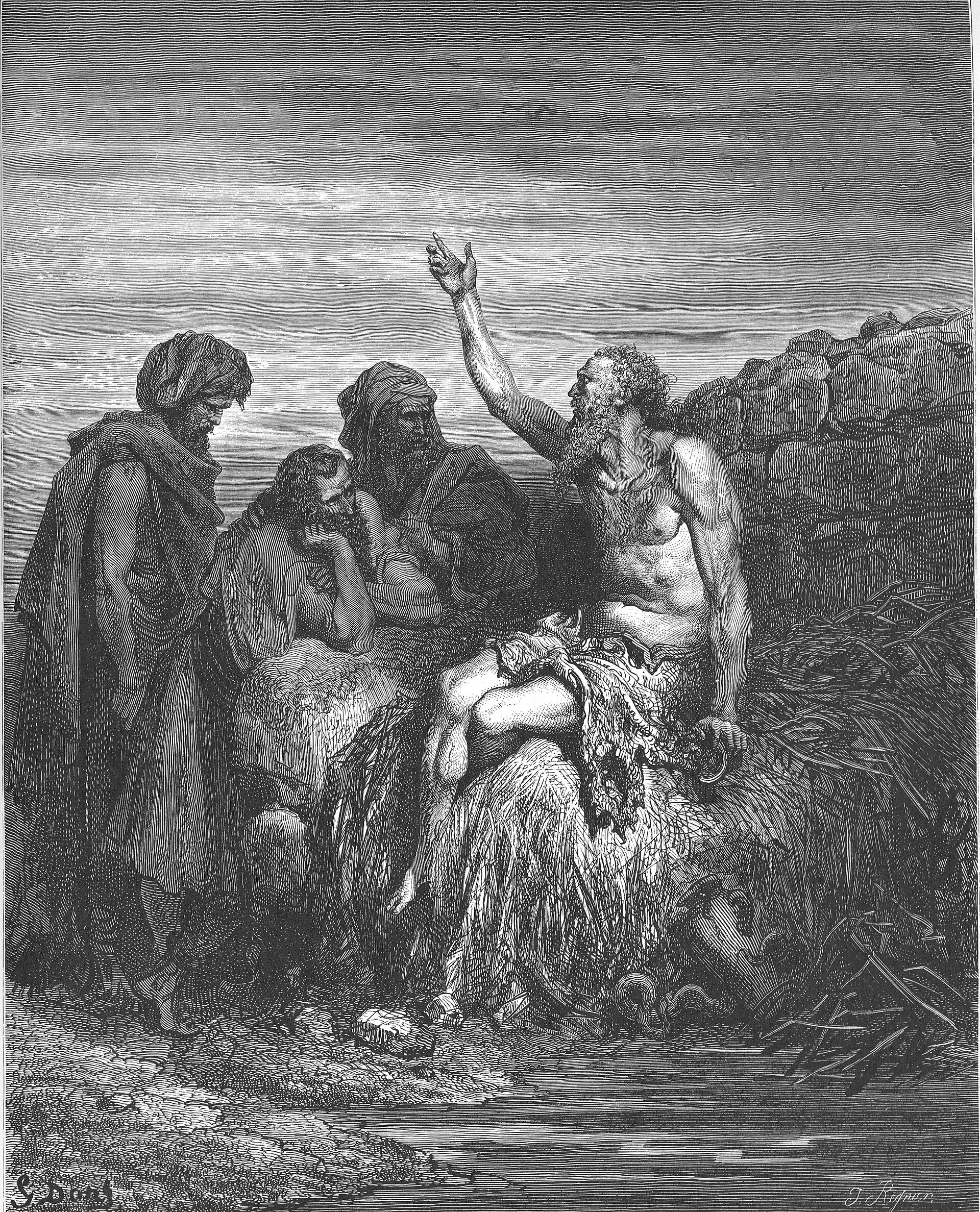 Jó — gravura de Gustave Doré