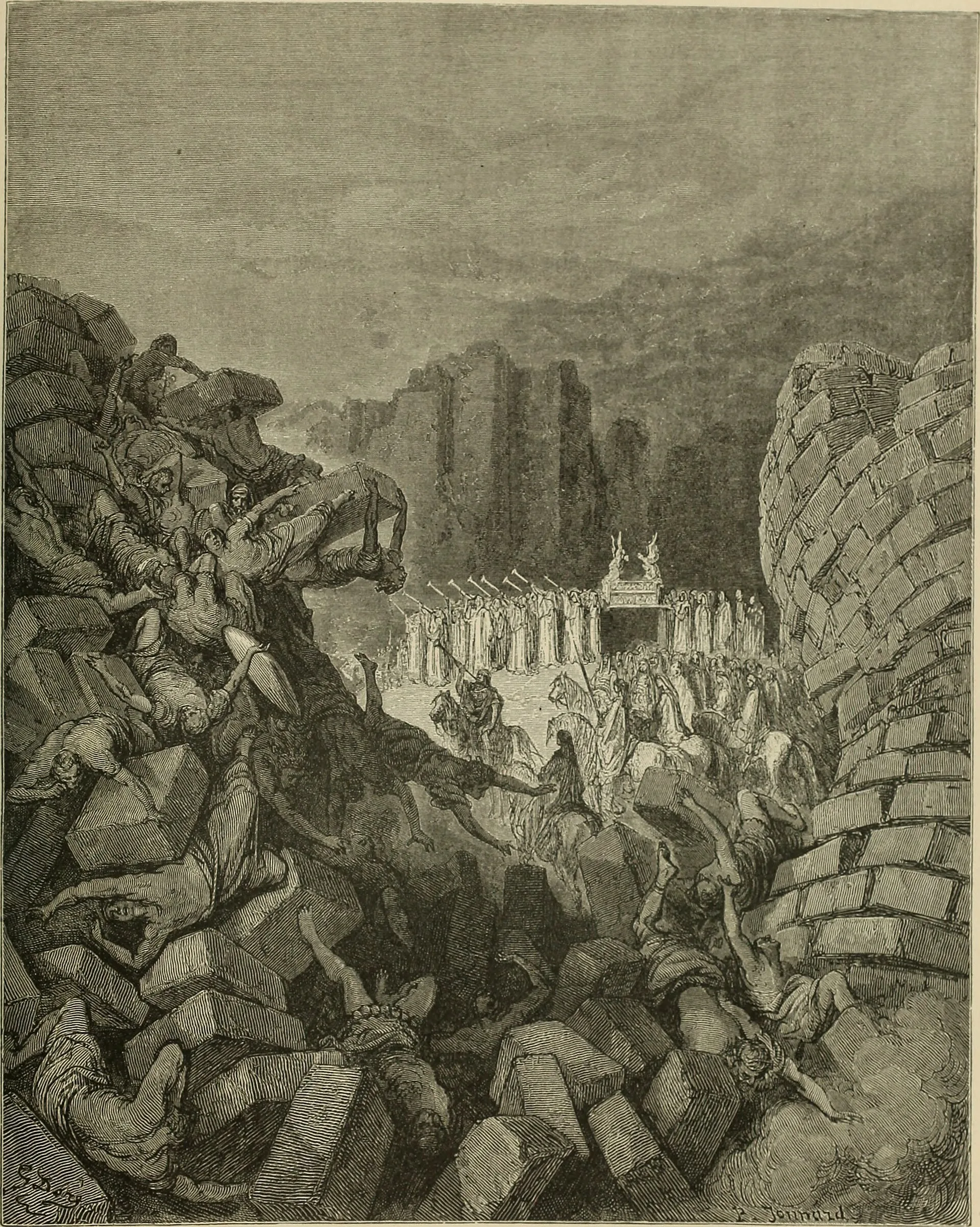 Josué — gravura de Gustave Doré