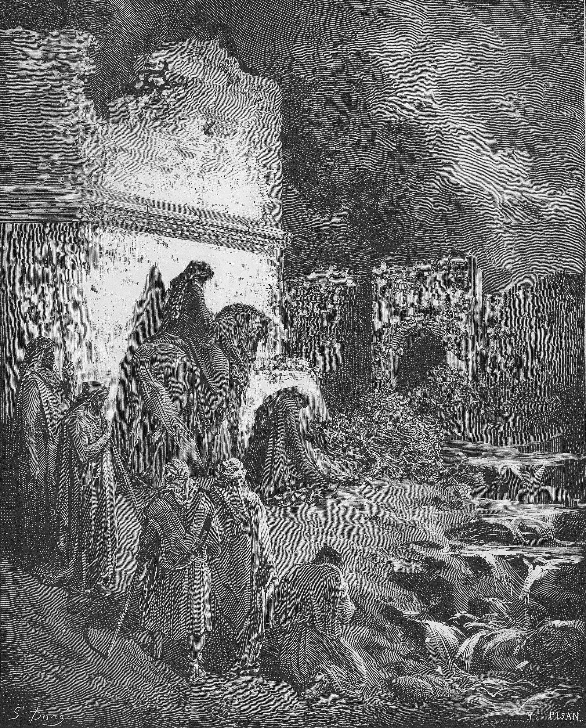 Neemias — gravura de Gustave Doré